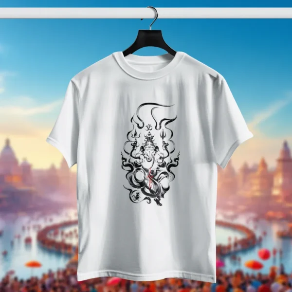 Shiva Art Inspired T-shirt - Mahakumbh Tshirts