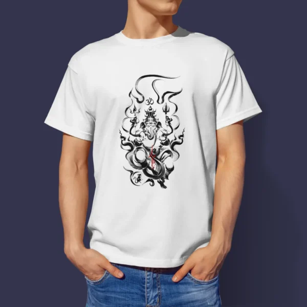 Shiva Art Inspired T-shirt - Mahakumbh Tshirts