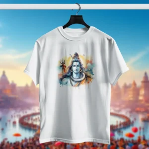 Calm Shiva Meditator T-Shirt - Mahakumbh Tshirts 2025