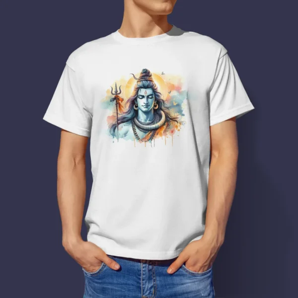 Calm Shiva Meditator T-Shirt - Mahakumbh Tshirts 2025