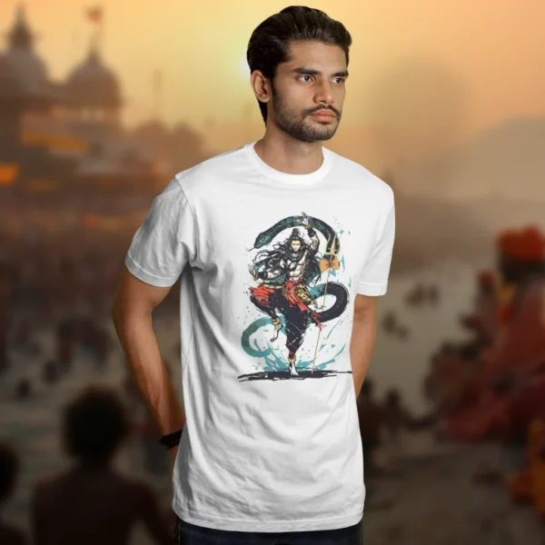 Shiva Tandava Dance T-Shirt - Mahakumbh Tshirts 2025